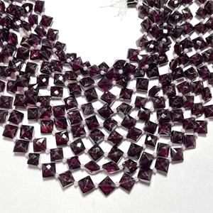 Perles Briolette en forme de cerf-volant à facettes grenat, perles fantaisie en grenat naturel de qualité fine, fournitures de perles en gros - Product Image 4