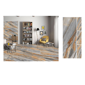 Carreaux de sol en porcelaine de luxe moderne pour salon, marbre brillant, entièrement polis, émaillés 600X1800mm - Product Image 6