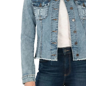 แจ็กเก็ตผ้ายีนส์ของผู้หญิงแฟชั่นใหม่แจ็กเก็ตผ้าฝ้ายผ้าฝ้ายขายดีเสื้อแจ็กเก็ตยีนส์สำหรับผู้หญิงคุณภาพสูง - Product Image 5