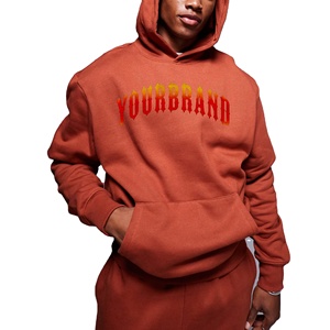 เสื้อฮู้ดดี้ผ้าฝ้ายฟลีซแบบหนา กันลม ใส่ได้ในฤดูหนาว ทรงโอเวอร์ไซส์ บ็อกซี่ ไหล่ตก สั่งทำได้ สำหรับผู้ชาย รุ่นปี 2026 เป็นมิตรต่อสิ่งแวดล้อม - Product Image 1