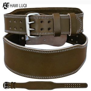 Cinturón de gimnasio de piel de vaca personalizado Unisex equipo de entrenamiento físico de levantamiento de pesas de cuero de neopreno con logotipo de actualización comercial - Product Image 6