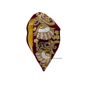 Top fantaisie perlé broderie taille Standard élégant déclaration Art Unique fait à la main touche femmes fête fleur embellissement - Product Image 5