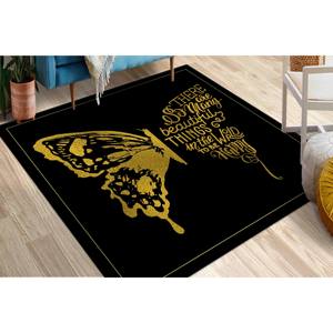 Tapis Silhouette Papillon : Tapis Moderne Inspirant Antidérapant, Tapis en Chenille - Product Image 5