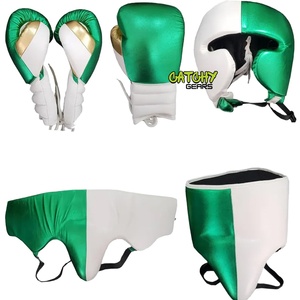 Meilleur fournisseur avec logo personnalisé, ensemble de boxe en cuir véritable durable, léger et respirant pour adultes - Product Image 1