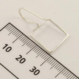 Plain Triangle <b>Earrings</b> 925 Solid Sterling Silver Triangle Shape <b>Earrings</b> for Women Girls, <b>Dangle</b> <b>Earrings</b> Silver, Silver - Product Image 6