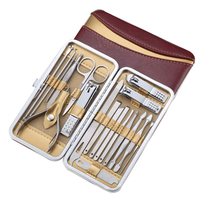 AL FARDAN Kit de Manicura y Pedicura Profesional 10 en 1 de Acero Inoxidable, Cortador Afilado, Lima, Tijeras, para Hombres y Mujeres, en Caja, Personalizado