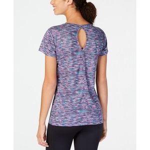 ID Ideology Top da donna per il tempo libero con scollo a goccia sul retro, tinto in massa, colore viola, taglia media - Product Image 2