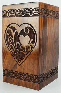 Urnes funéraires en bois modernes faites à la main Urnes funéraires décoratives pour hommes et femmes à bas prix - Product Image 2