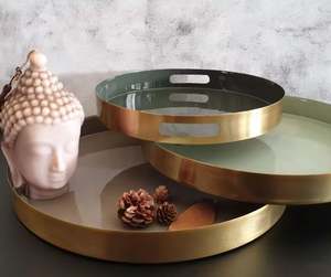 El plato y la bandeja redondos decorativos de Navidad más vendidos para la cocina casera en diseño moderno - Product Image 2