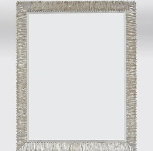 Espejo de pared decorativo dorado plateado moderno orgánico espejo de acento Rectangular grande para sala de estar dormitorio pasillo decoración del hogar - Product Image 1