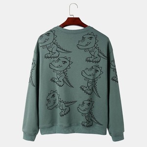 Pakistán hizo gris claro cuello redondo pulóver sudadera para hombres cómodo Invierno Polar diseñador estampado cremallera temporada de invierno - Product Image 2