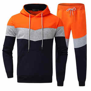 ชุดวอร์มผู้ชายคุณภาพสูงแบบสั่งทำพิเศษสำหรับฤดูหนาว ชุด 2 ชิ้น เสื้อพูลโอเวอร์เต็มตัว สำหรับออกกำลังกายและวิ่งจ๊อกกิ้ง ผ้าฝ้าย 100% แห้งเร็ว ระบายอากาศได้ดี น้ำหนักเบา - Product Image 1