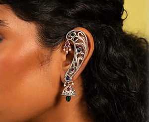 Pendientes indios, pendientes de gota étnicos bohemios con cadena de capas para mujer, campana de Color dorado y plateado gitano, joyería para mujer, joyería con borlas - Product Image 5