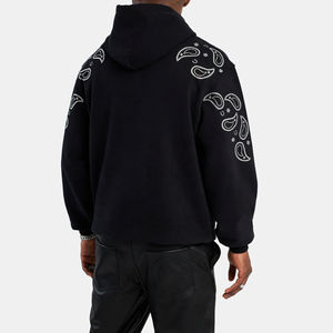 Les plus tendances personnalisables brodés strass sweats à capuche pour hommes femmes toutes les couleurs surdimensionné lavé Techniques OEM personnalisé - Product Image 4