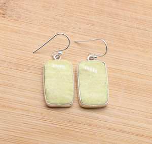 Ocean Jasper 925 Sterling Silver Gemstone Hook Earrings Handmade Natural Stone Jewelry Gift For Women - Product Image 5
