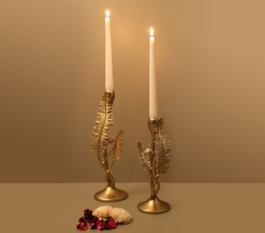 Ensemble de Table bougeoir décoratif maison hôtel Restaurant salon couleur or Aluminium bougeoir élégant pot décoratif - Product Image 6