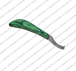 Cuchillo de pezuña de hoja curvada Cuchillo de recorte de pezuña de caballo de acero inoxidable por TARIQ MFG CO CE ISO EU - Product Image 1