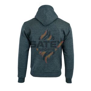 Sweat à capuche zippé brodé haut de gamme pour homme, 100 % coton, multifonctionnel, multicolore, approvisionnement ODM, taille XS, polaire d'hiver, faible MOQ - Product Image 3