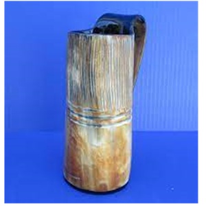 Taza Medieval de 20 Oz con Saco de Arpillera, Cuerno Vikingo Original, Hecho a Mano, Accesorio de Fiesta, Taza de Cuerno para Hombres y Mujeres - Product Image 2