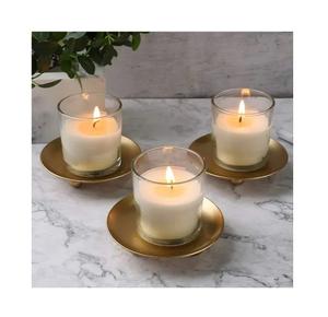 Bougie votive en verre au design antique fait à la main ensemble de 3 avec un design extra premium et une forme et une taille personnalisées à très faible coût - Product Image 1