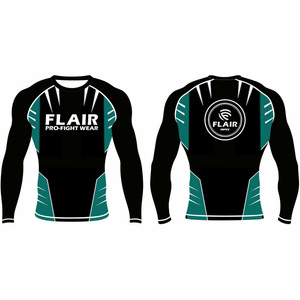 Personalizado Durable Nylon BJJ Rash Guard Larga Protección UV Anti-UV Compresión Camisa Transpirable y Cómodo - Product Image 5