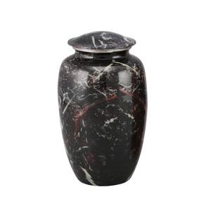 High Quality Adult Cremation Urns Aluminium With Pewter Finished Three Black Lines For Human Ashes <b>Funeral</b> <b>Supplies</b> - Product Image 4
