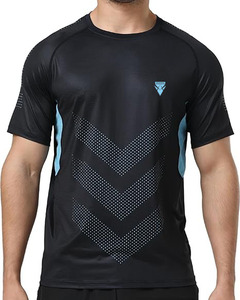 บริการขายส่ง OEM เสื้อยืดคอกลม แขนสั้น ผ้าโพลีเอสเตอร์ 100% ระบายอากาศ แห้งเร็ว คุณภาพสูง รับทำโลโก้ตามสั่ง สำหรับทุกเพศ - Product Image 1