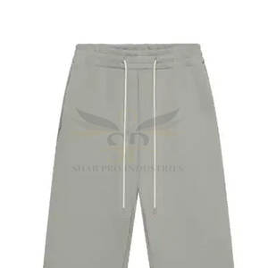 Pantalones holgados de lana de talla grande para hombre, ropa de entrenamiento para uso en exteriores, pantalones holgados de lana de algodón 100% para hombre - Product Image 5