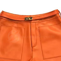 Shorts chauds pour femmes Front Pocket's, coupe régulière, tissu en spandex/polyester, respirant, imperméable, coupe-vent, taille haute, cordon de serrage