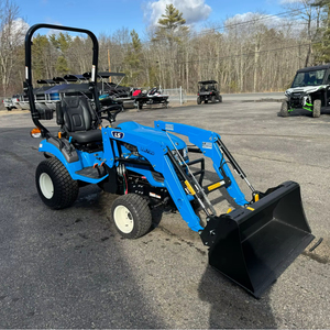 Heavy duty LS MT125 Compact Tractor with Front Loader & Backhoe for Sale - Product Image 1