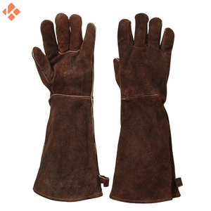 Guantes de seguridad de soldadura de trabajo resistentes al calor con forro suave y logotipo personalizado - Product Image 3