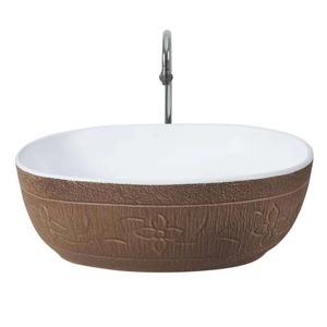 Encimera galvanizada de lavabo de mano de cerámica sanitaria de lujo negra con mesa impresa para uso en baño de Hospital - Product Image 5