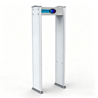 Portique de détection de métaux de sécurité 6 zones, sensibilité réglable, DSP anti-interférence, alarme audio-visuelle, protection IP53, résistant à l'eau