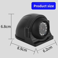 Caméra de recul AHD 1080P avec éclairage LED | Caméra dôme grand angle 12V pour système de recul de camion et bus, garantie 1 an