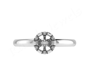 Superb <b>Celtic</b> Crown Designer 925 Sterling Silver CZ Round Stone Setting Semi Mount Blank Trendy <b>Ring</b> For Women Custom Jewelry - Product Image 4