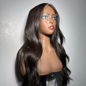 Vietnamien Remy Cheveux Bouclés Perruque 1B Couleur Petit Cap Transparent Lace Front Bob Perruque - Product Image 1