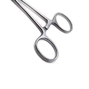 Pinces à éponges Foerster réutilisables en acier inoxydable, 9,5 pouces, mâchoires droites dentelées pour la manipulation des tissus et des éponges chirurgicales, CE - Product Image 4