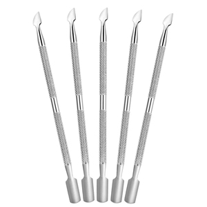 Stainless Steel <b>Nail</b> Cuticle Pusher Set Dual-End Flat Reusable Manicure & Pedicure <b>Tool</b> - Product Image 4