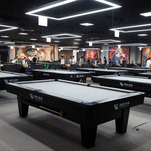 โต๊ะพูลสนุ๊กเกอร์9ft หรูหราสำหรับการใช้งานเชิงพาณิชย์เป็นมิตรกับสิ่งแวดล้อมปรับแต่งได้กรอบทนทานสุดยอดบริการ OEM - Product Image 1