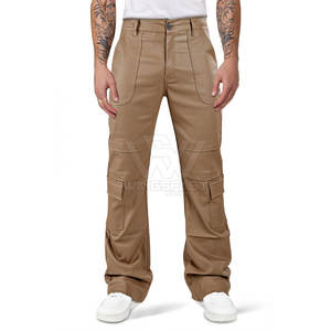 Pantalones de hombre de cuero por encargo precio al por mayor pantalones de cuero de diseño único con logotipo personalizado lavado - Product Image 1