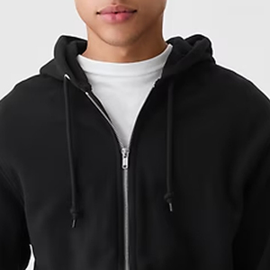 OEM Service Men <b>Hoodie</b> With Full Sleeves And Zip Closure <b>Trendy</b> Streetwear For Men With Custom Logo And Factory Rate For Bulk - Product Image 2