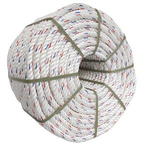 Meilleure vente haute résistance 20MM * 4S * 220M PP corde de pêche en rouge blanc bleu 45.20KGS pour l'emballage de l'agriculture 1 pièce/sac - Product Image 1