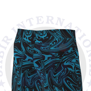 Pantalones cortos de playa de secado rápido de satén de poliéster 100% informales para hombre, estampado personalizado, cintura elástica media, tejido impermeable - Product Image 5