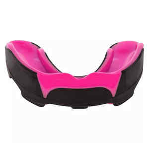 Protector Bucal Deportivo, para Boxeo, Artes Marciales Mixtas (MMA), de Silicona, Negro/Blanco, Protector Dental - Product Image 1