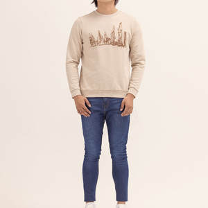 Sweat-shirt ample uni pour hommes fabriqué au Pakistan Sweatshirts de meilleure qualité pour adultes - Product Image 3