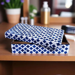 Rectangle Bone Inlay Classic Handmade Luxury Jewellery <b>Box</b> with Customized Color and Size for Home Interior Storage - Product Image 1