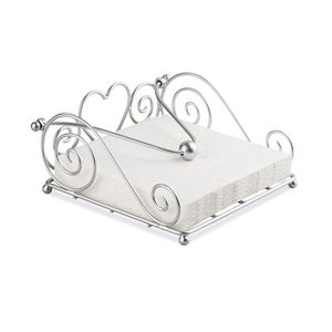 Servilletero de hierro sólido de calidad superior con soporte elegante perfecto para vajilla y exhibición de papel tisú hecho en La India - Product Image 3