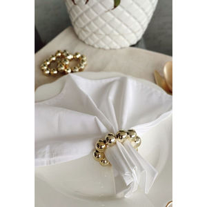 Anillo de metal para servilletas, decoración de bodas, soporte de pañuelos dorados, venta al por mayor, adorno de servilletas por proveedores de decoración Apar - Product Image 1