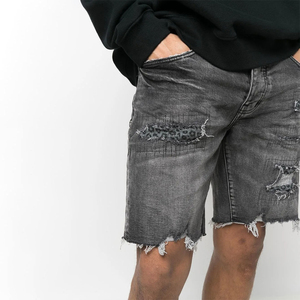 Pantalones cortos de mezclilla de estilo clásico para hombre, ropa de calle vintage, ajuste cómodo, fabricante de pantalones cortos de mezclilla al por mayor OEM - Product Image 5