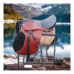 Selle de cheval de dressage de haute qualité selle anglaise en cuir véritable en noir marron pour l'équipement de cheval en gros - Product Image 5